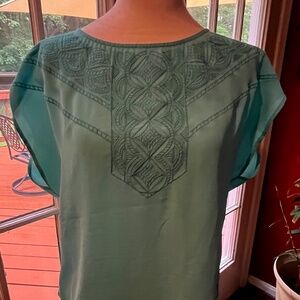 Women's Sleeveless Blouse Top - Size M - Banana Republic - Gorgeous Aqua Blue